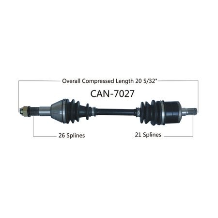 Wide Open OE Replacement CV Axle for CAN AM REAR RIGHT CAN-7027
